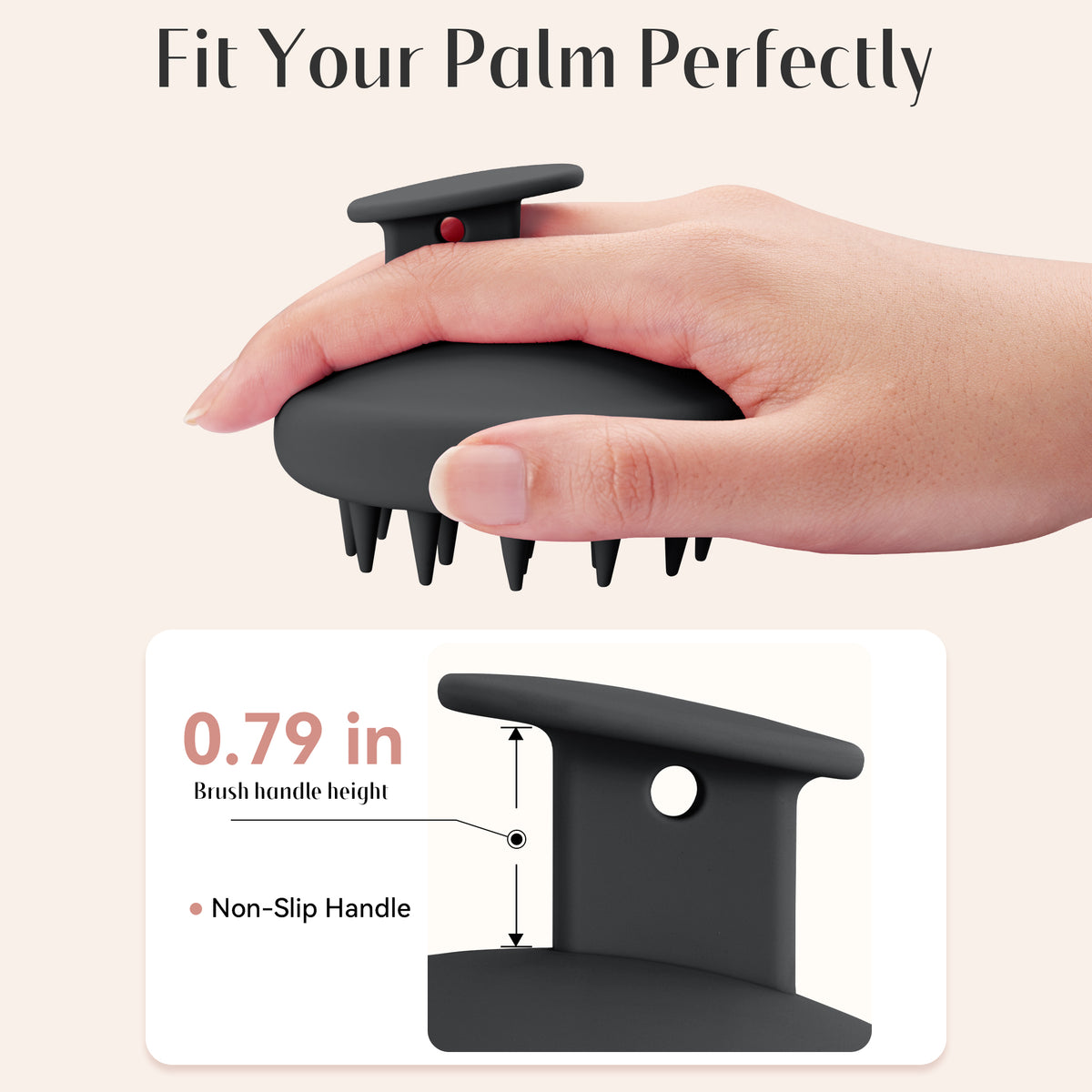 HEETA Silicone Hair Scalp Massager Shampoo Brush, Scalp Scrubber with