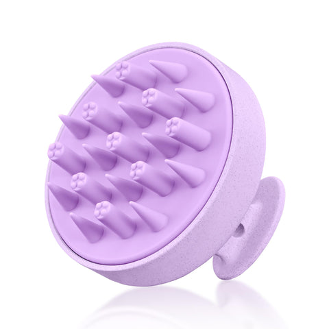 HEETA Hair Scalp Massager for Hair Growth, Hair Shampoo Brush, Scalp Exfoliator with Soft Silicone Bristles, Scalp Scrubber for Dandruff Removal Relieve Stress, Wet Dry Hair, Updated Material