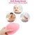 HEETA 2-Pack Glove-Shaped Body Brush for Wet and Dry Brushing, Silicone Bath Brush for Gentle Exfoliating on Softer, Glowing Skin, Gentle Massage, and Cleansing (Green & Pink)