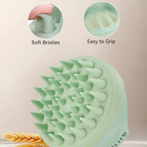 HEETA Scalp Massager Hair Growth with Soft Silicone Bristles to Remove Dandruff and Relieve Itching, Shampoo Brush for Hair Care & Relax Scalp, Scalp Scrubber for Wet Dry Hair